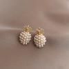1pair Pineapple Pendant Earrings Internet Celebrity Personalized Earrings Simple Cold Wind Earrings Earrings Female