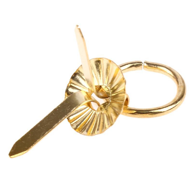 4 Stück 1/12 Beschläge Goldene Metallgriffe Zieht Spielzeug Puppenhaus Miniaturmöbel