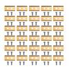 30Pcs Titanium Coated Mower Blades + 60Pcs Screws Replacement for Worx Robot Lawn Mower
