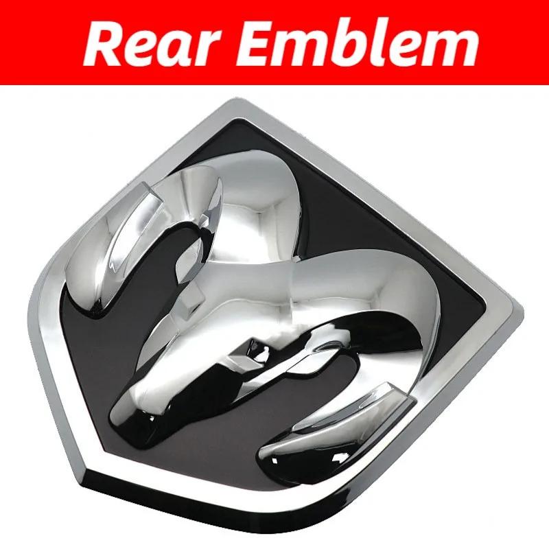 GXP1  Car Front Badge Tailgate Emblem for Dodge Ram 1500 2500 3500 HeavyDuty BigHorn 2010-2018 Skull ABS Car Sticker Pickup Decoration