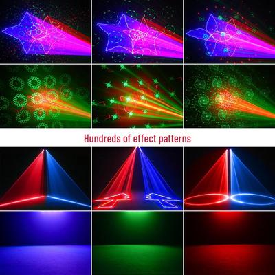 Double-Head Strobe Light: Full-Color Laser Christmas Projector with Sound Control for Stage and KTV Atmosphere