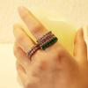High-end Versatile Women's Ring Light Luxury Atmospheric Oval Inlaid Zircon Ring