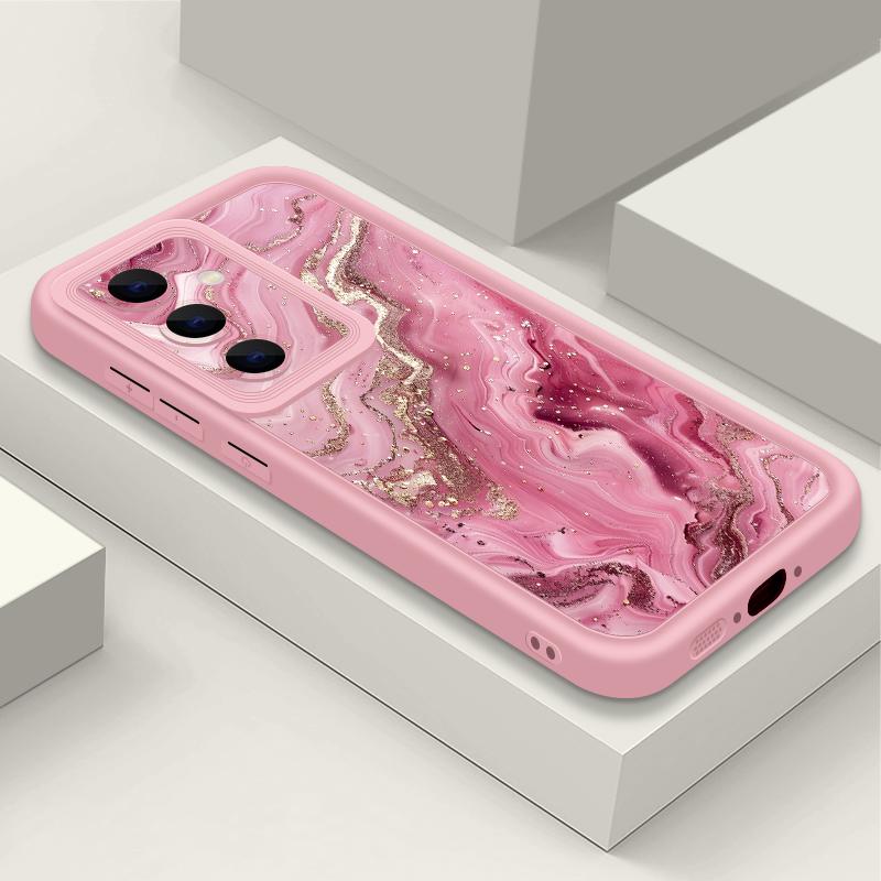Geometry Marble Print Case For Samsung A57 A37 A27 A17 S26 Ultra S25 FE A56 A36 A26 A16 A55 A35 A25 A15 A54 5G S21 S22 S23 S24 Plus Shockproof Cover
