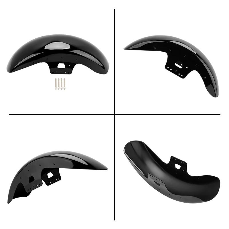 Steel Motorcycle 19'' Vivid Black Front Fender Mudguard For Harley Touring Electra Glide Street Glide Tri Ultra Road King 14-23