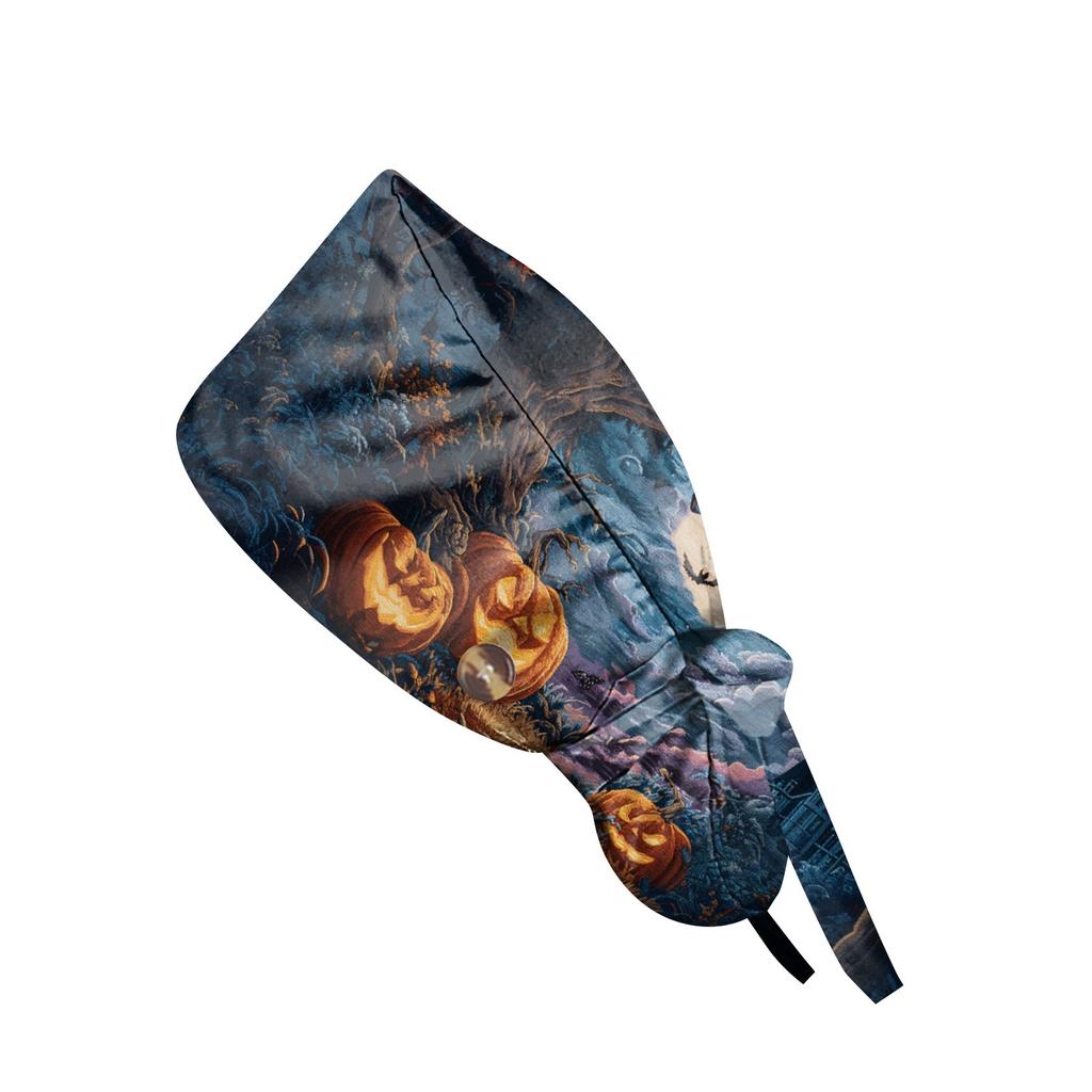 Șapcă de lucru cu imprimeu de Halloween la modă, șapcă casual pentru femei, șapcă de spălat, șapcă Baotou