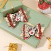 2Pcs New Year ReindeerBow Hair Clips Cartoon Sparkling Deer Hairpins For Girls Children Christmas Party Headwear Accessories