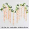 Faux Violet Blossom Trails Vintage Ceiling Backdrop Drooping Lavender Tendril Simple Synthetic Bush Twig Gorgeous Party Wreath