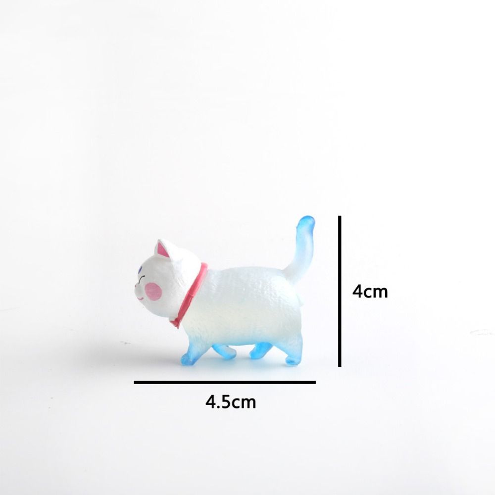 Desktop Figurine Home Decoration Mini Kitten Model Creative Dollhouse Decor