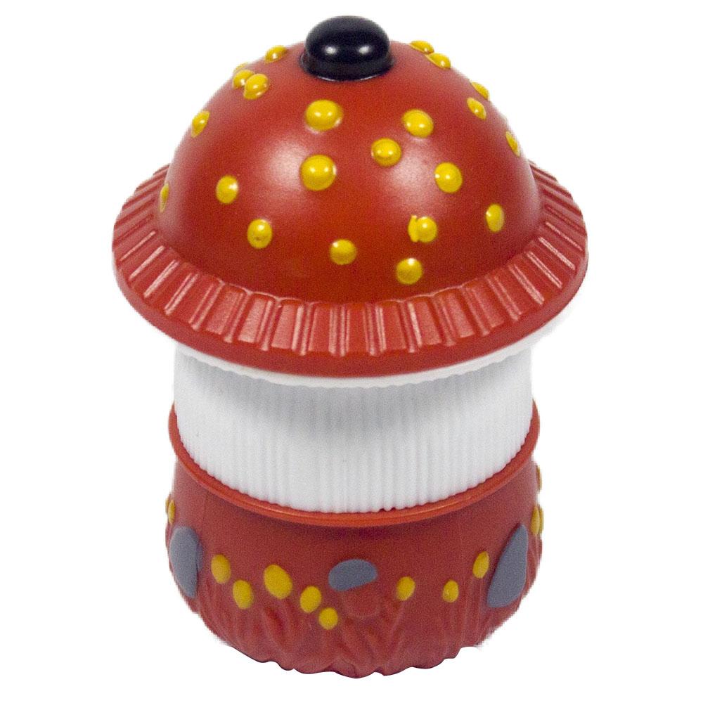 

Подрібнювач для трав та спецій у формі гриба - Міцний пластик з металевим сердечником, Компактний кишеньковий розмір, Ідеальний подарунок на Різдво червоний