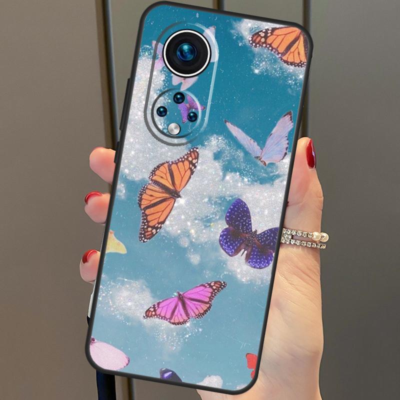 Blue Butterflies Nursery Case For Honor Magic 5 Lite Magic 6 Pro X8b X9b X6a X7a X8a X9a X6 X7 X8 X9 50 70 90 Cover