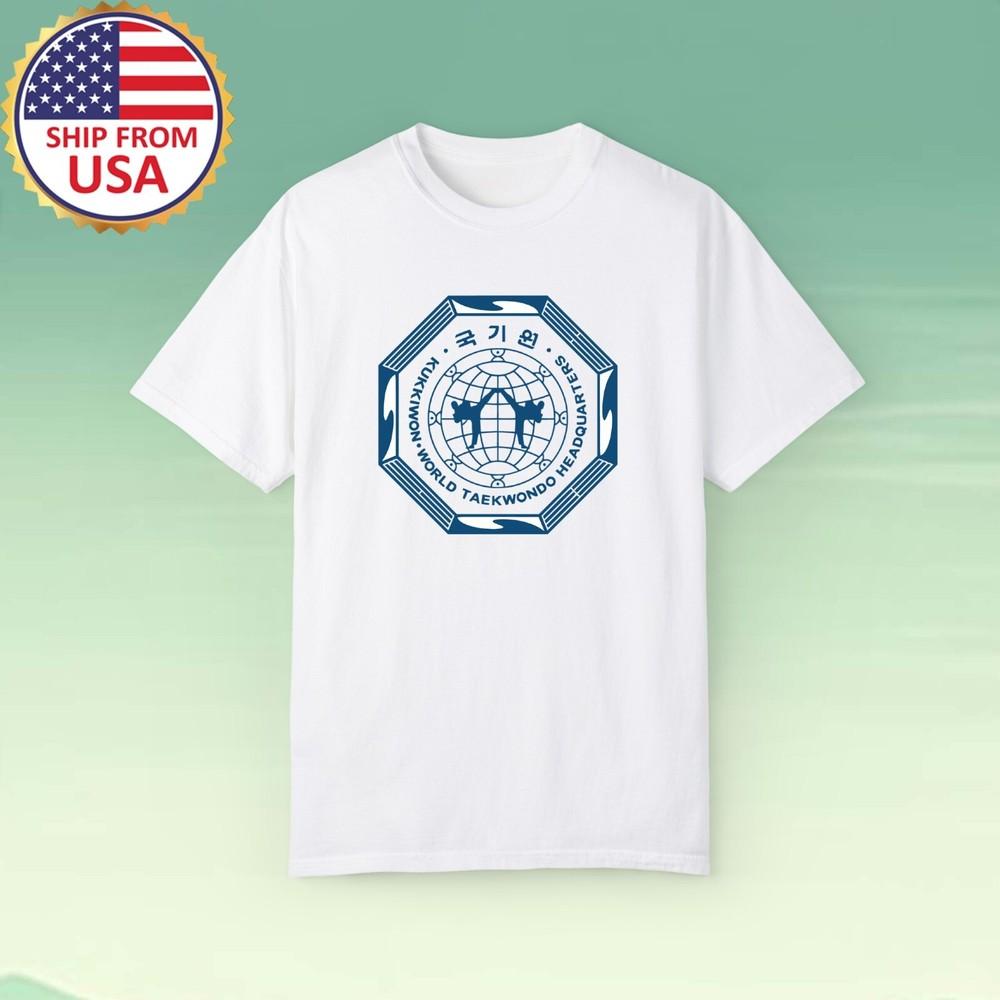 KUKKIWON Taekwondo Men#039;s White Size S5XL Unisex T-Shirt XL