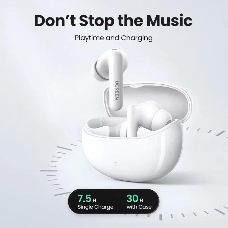Ugreen HiTuneT3 Pro Wireless Bluetooth Earbuds with ANC Active Noise Cancellation for Apple, Huawei, and Xiaomi Phones WS206