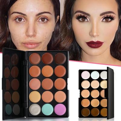 15 Farben Gesicht Volle Abdeckung Creme Gesicht Highlight Concealer Make-Up Palette