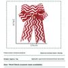 Red Christmas Ribbon Bows Hanging Decorations Bowknot Gift Christmas Tree Ornaments Xmas Party Decor  Year