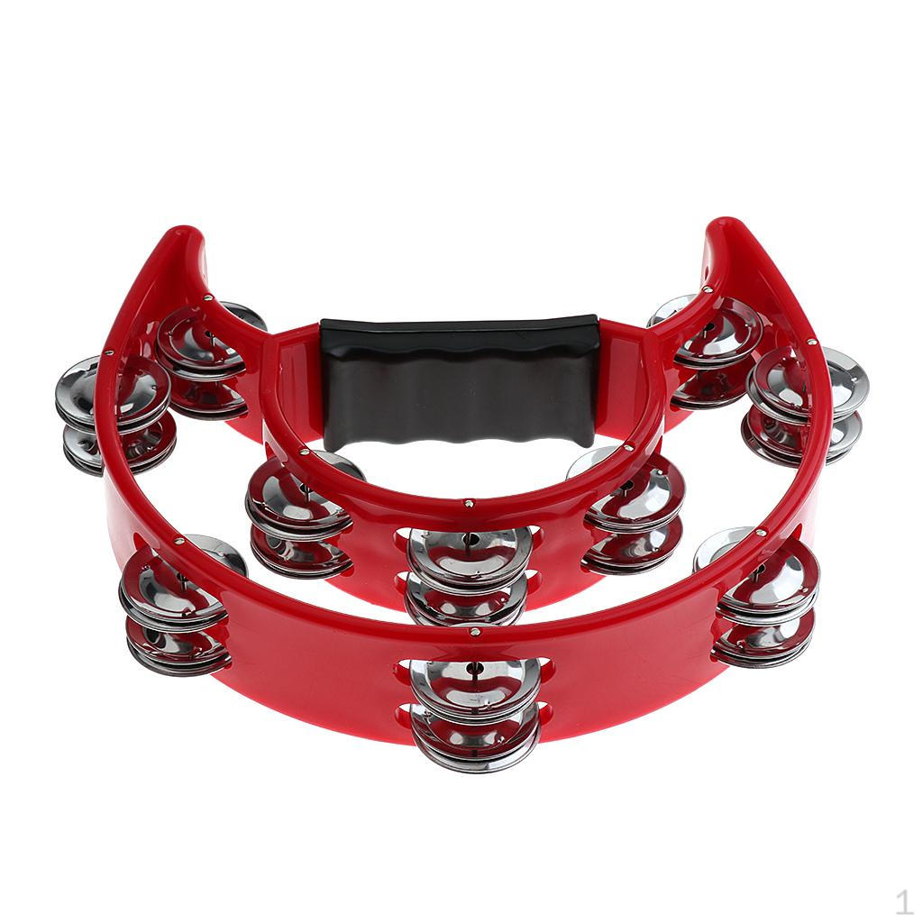 

7 Rattle Musical Tambourine Handbell Shaker Drum Accs Parts фіолетовий