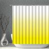 Pure White Grey Polyester Fabric Shower Curtains Black Blue Yellow Gradient Purple Waterproof Bath Curtain For Bathroom Decor