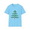 Unisex Softstyle T-Shirt Dancing Christmas Tree Playful  Festive Minimalism