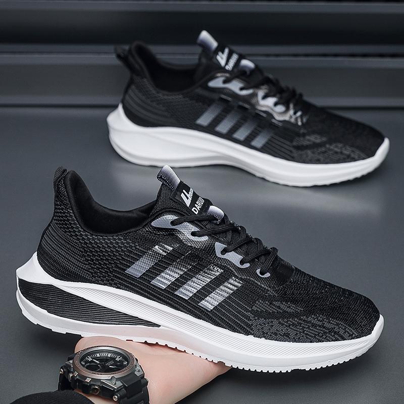 

2024 Новые мужские спортивные кроссовки Кроссовки Flyknit Дышащая мужская обувь 39