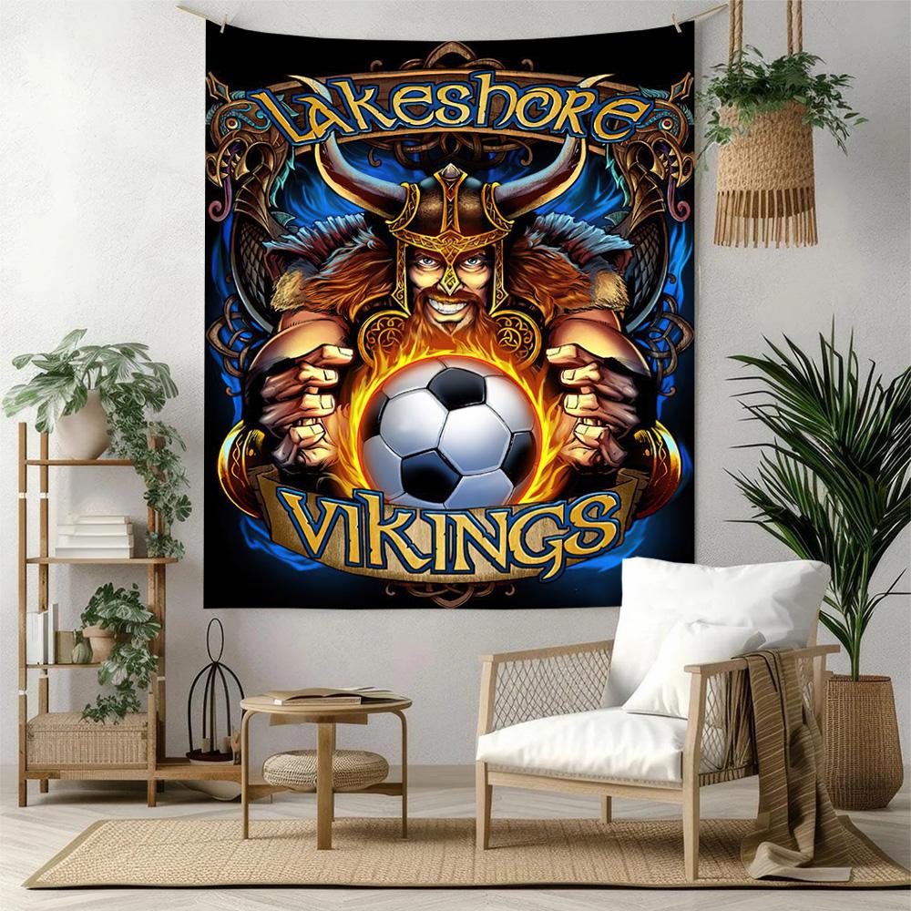 Fußball Wanddekoration Wandteppich Kunst Für Haustier-Gedenken Geburtstag Hochzeitsparty Hintergrund Familien Geschenk