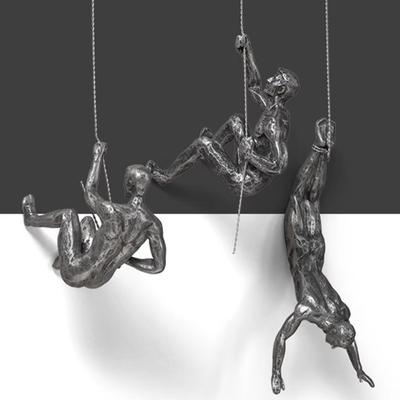 Europäischer Stil Felsenkletterer Statue Hängend Abstrakter Charakter Anhänger Heimdeko