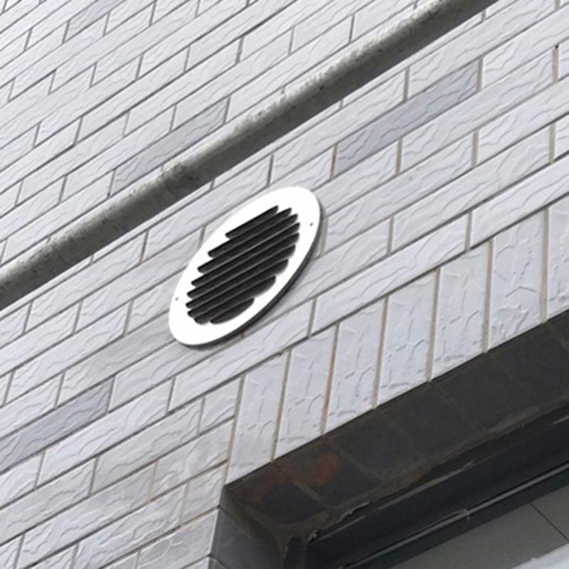 Elegant Round Sturdy Stainless Steel Soffit Ventilation Grille with Builts In Bathroom Home Accessory for Apartments