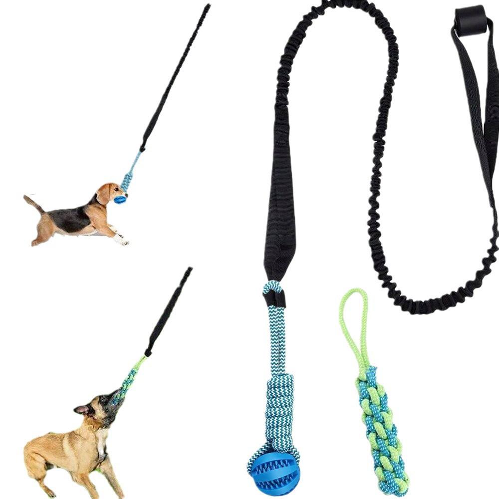 Interactive Dog Toy Set: Durable Tug-of-War and Chewing Ropes for Teeth Cleaning