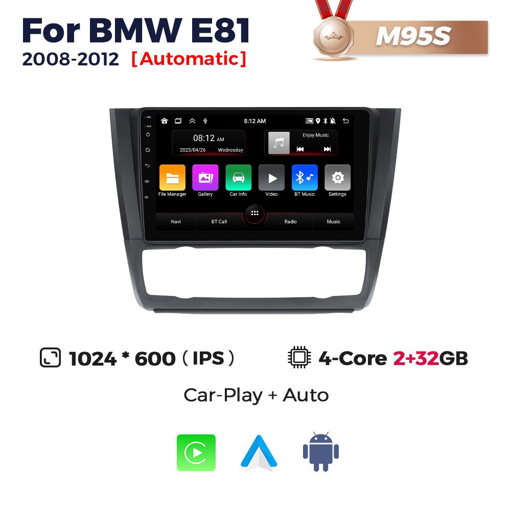 Navifly UIS7862S Android Car Radio For BMW 1 Series E81 E82 E87 E88 2004-2012 GPS Stereo BT Carplay Auto Multimedia Video Player