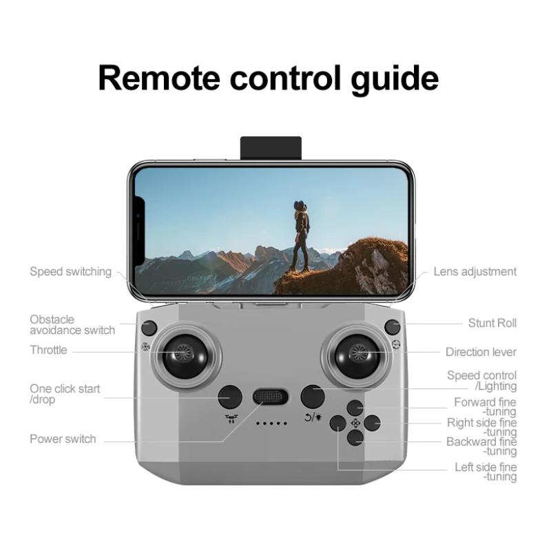 NY Original GT3 Drone 8K WIFI GPS Profesjonell HD Luftfotografering Fjernkontroll Fly HD Dobbeltkamera Quadcopter Leker UAV