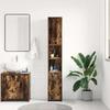 VidaXL Bathroom Cabinet Smoked Oak 30x30x183.5 Cm Engineered Wood 815519