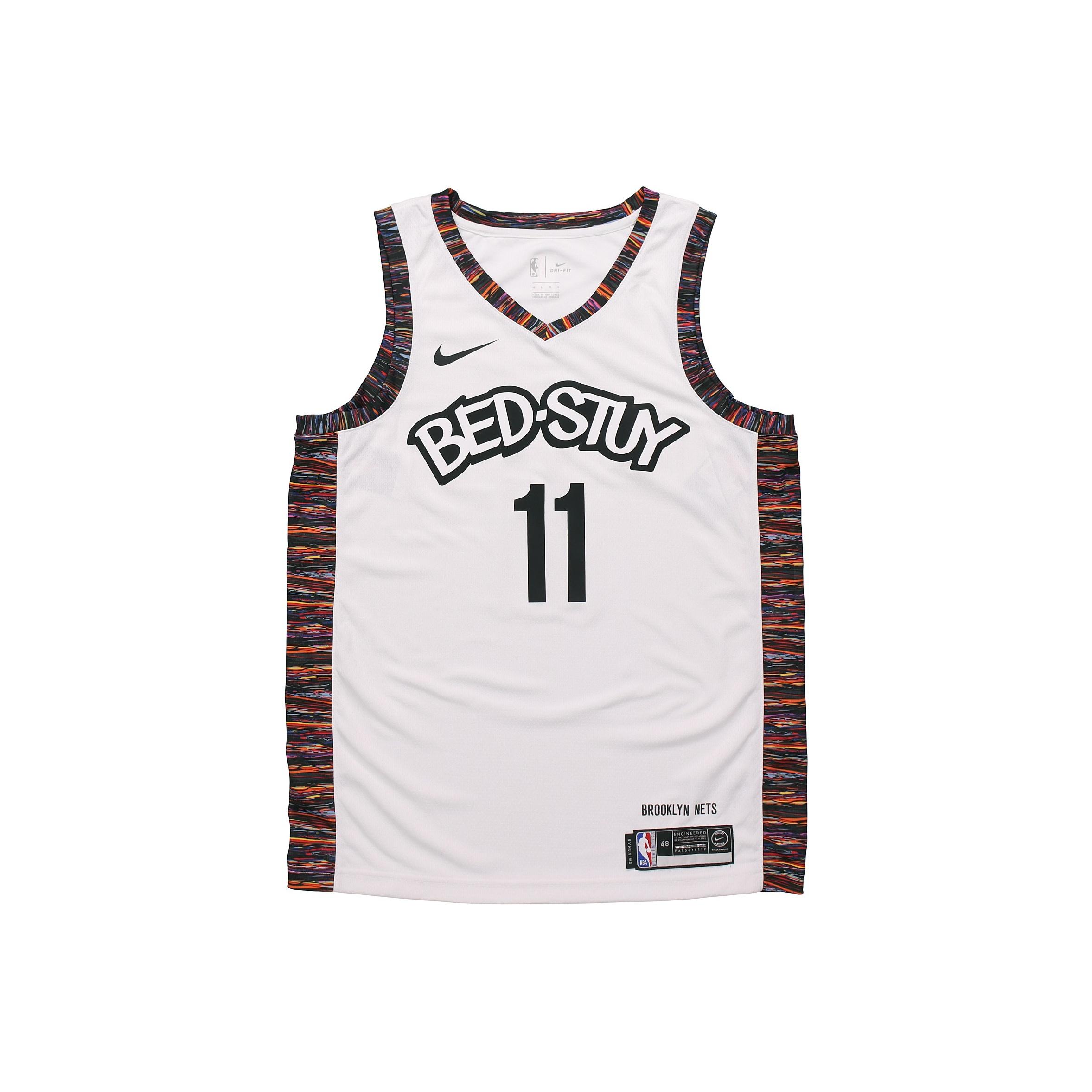 Джерси Nike NBA City Edition, версия для фанатов SW, сезон 2019–2020, Brooklyn Nets, Kyrie Irving # 11, свободная мужская майка белого цвета AV4622-102 XXL
