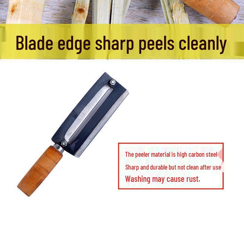 Newcomer Discount: Heavy-Duty Sharp Stainless Steel Sugar Cane and Pineapple Knife, Lettuce Peeler