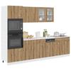 VidaXL Set of 7 "Lyon" Kitchen Furniture In Artisan Oak 3328572