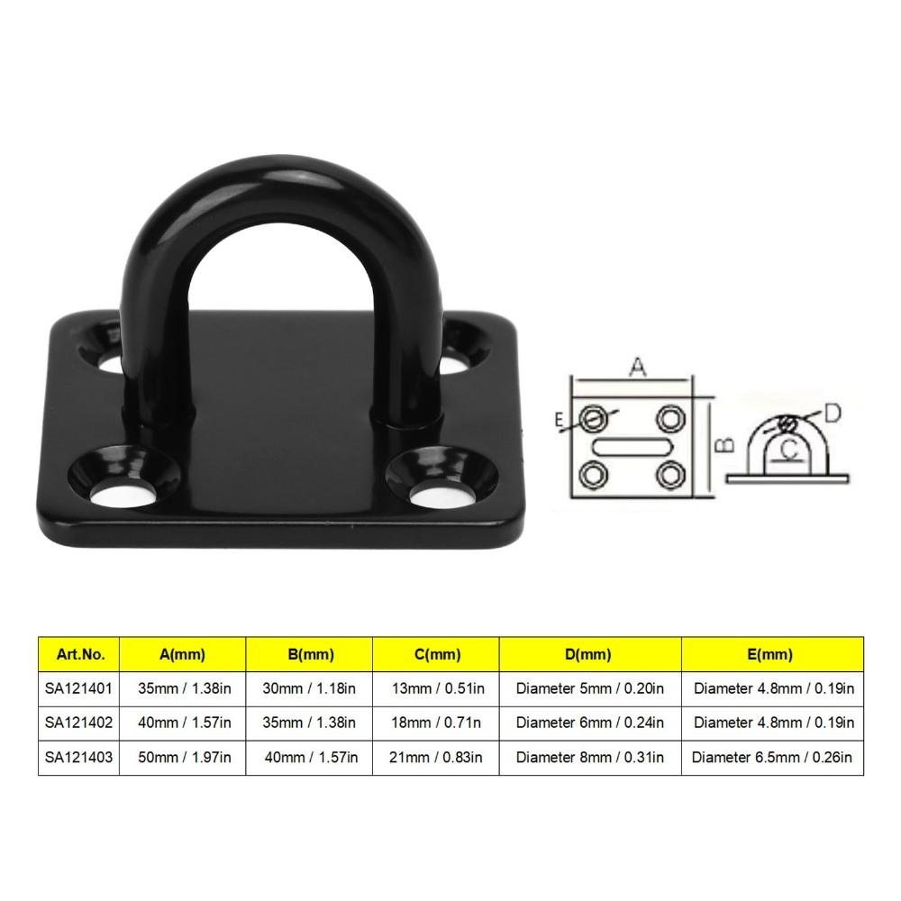 5 Pcs 5/6/8mm Ceiling Hook Thickened Door Hanging Buckle Durable Fixing Buckle  Wall Mount