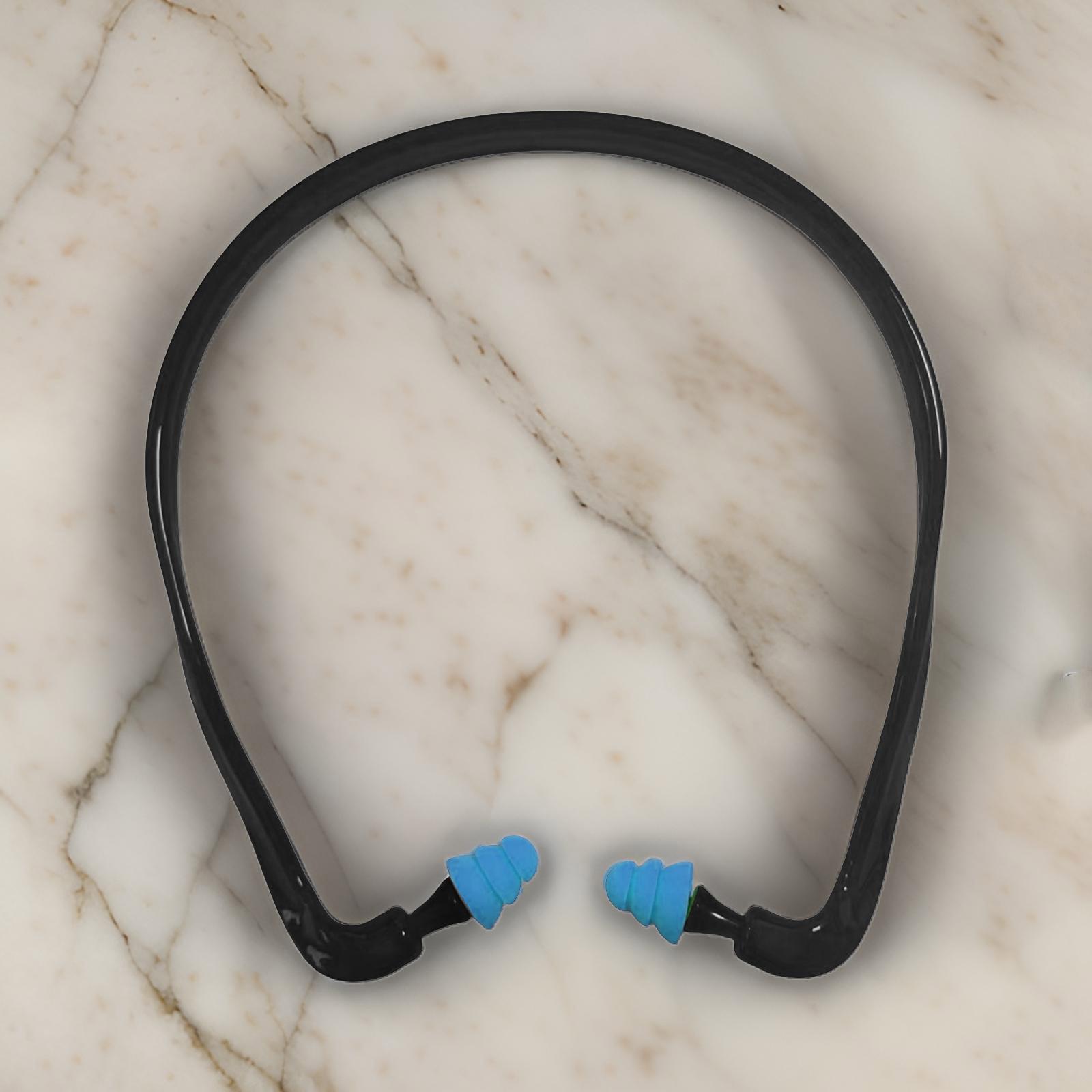 Мягкие силиконовые беруши с креплением на голову защитные наушники для сна и работы — фото 5