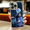 E-Edgerunners Anime Lucy Soft Phone Case For iPhone 15 16 17 Air 14 Pro Max 16E Plus 13 12 Mini Plating Anti-Fall Fundas