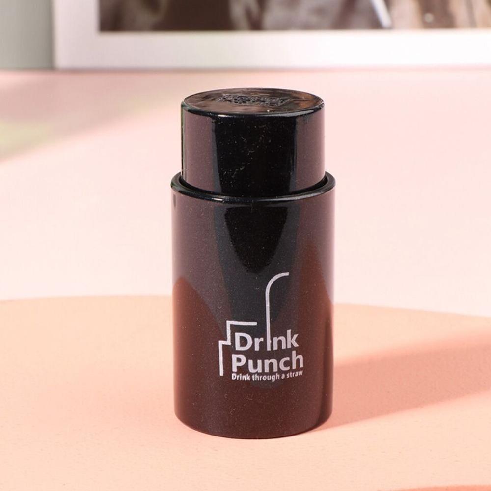 

Labor-saving Bottle Opener Cylindrical Bottle Cap Hole Maker New Beverage Bottle Punch чёрный