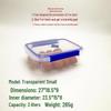 ZISIZ Transparent Plastic Food Storage Container