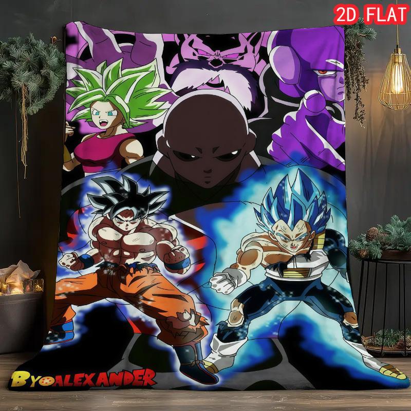 

Dragon Ball Leisure Blanket Soft Warm Flannel Blanket for Reading Lounge Sofa Relaxing Time THW 75x90cm