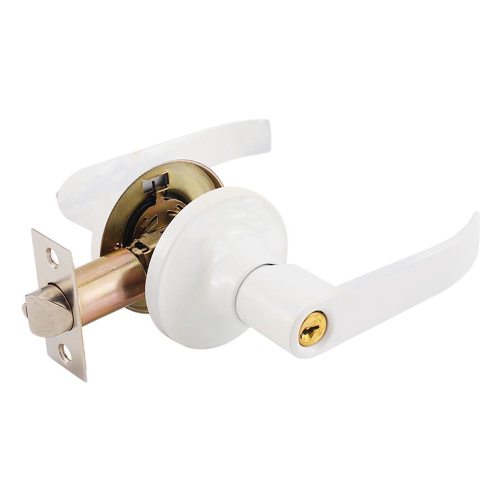 Room Door Handle Lock High-Grade Aluminum Alloy Handle Latch with 3 Keys Three-Pole Spherical Door Lock For Bedroom Bathroom