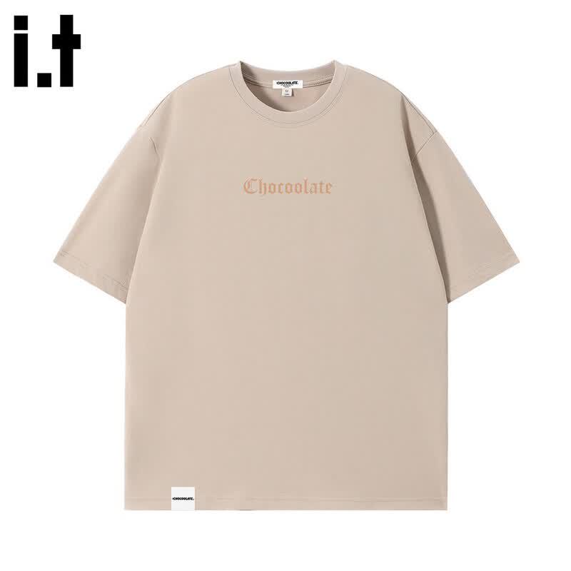 :CHOCOOLATEit Pure Cotton Letter Print Short Sleeve T-Shirt M