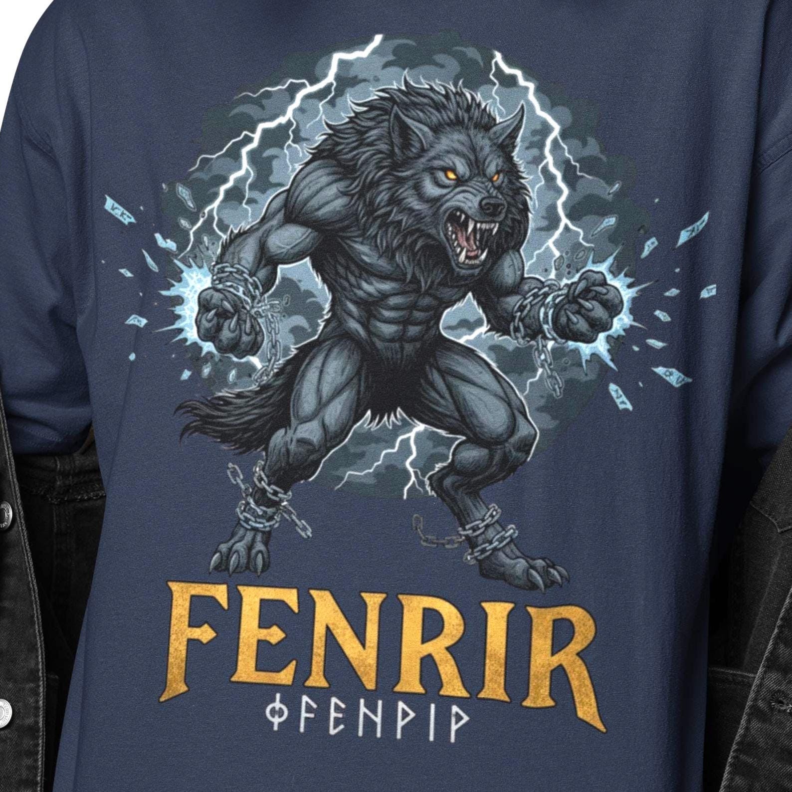 Fenrir Wolf Shirt | God Killer Wolf Tee | Norse Mythology Graphic | Gift for Wolf Lovers 3XL