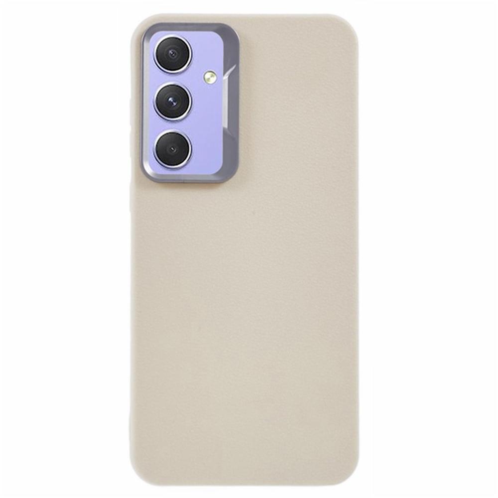 

For Samsung Galaxy A26 5G Case Leather Textured TPU Shockproof Phone Cover White