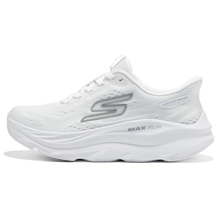 Skechers Performance Max Run Удобные Универсальные Низкие Повседневные Беговые Кроссовки Детские кроссовки Белый 129200-WHT 35