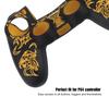 Soft Silicone Case Skin Grip Shell Cover for 4 Controller Yellow