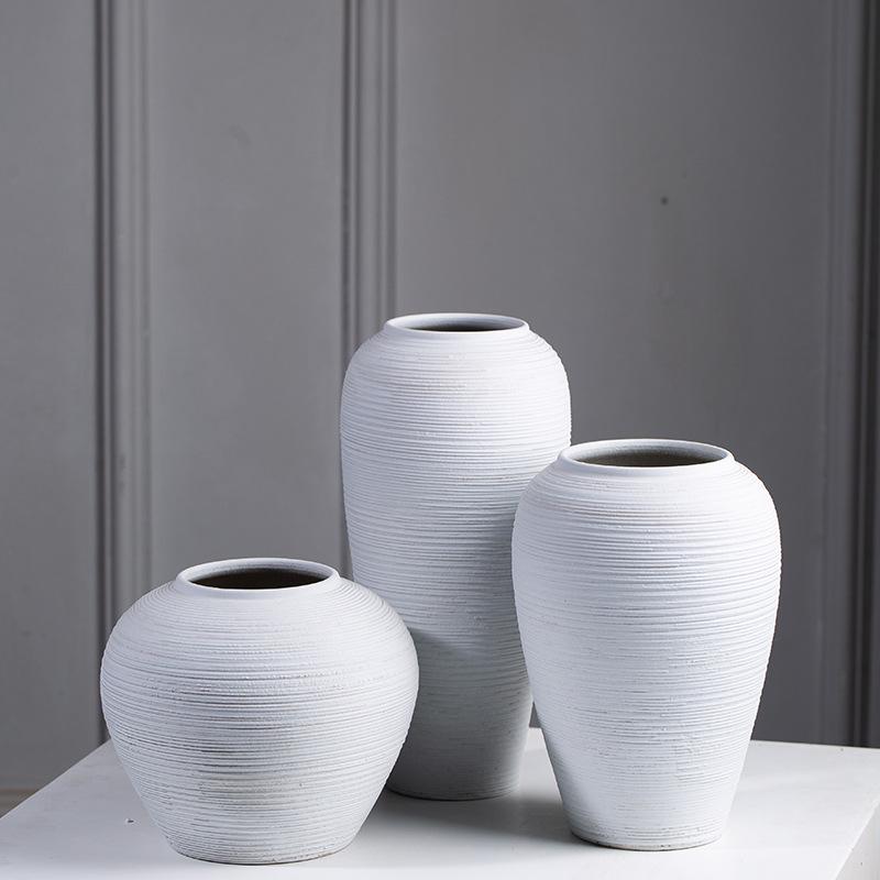 Nordic Ceramic Hydroponic Vase for Floral Arrangements - Elegant Home Decor for Living Room, TV Cabinet, or Dining Table.