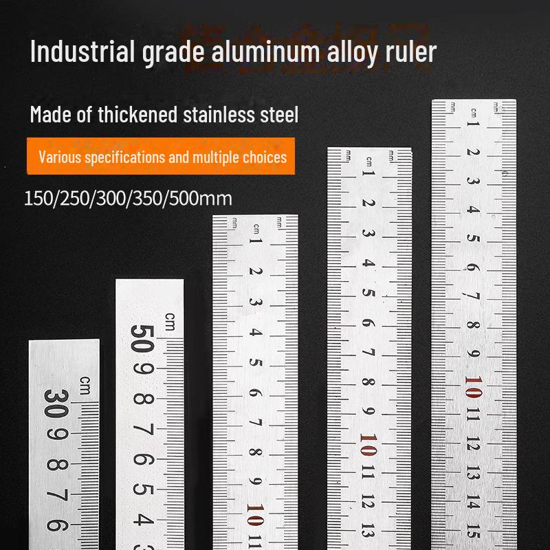 90° Aluminiumlegierung Edelstahl Winkelmesser - L-Form, Verdickt 300mm für Holzbearbeitung