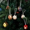 Wooden Elk Christmas Tree Ornaments Felt Deer Elk Hanging Pendant Wooden Deer Ornaments  Christmas