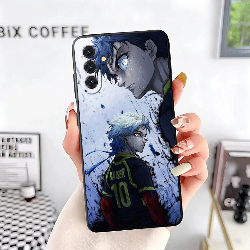 Blue L-Locks Isagi Yoichi Soft Phone Case for Samsung A17 A37 A57 A16 A26 A36 A56 A15 A25 A35 A55 A14 A24 A34 A54 A13 A23 A33 A5