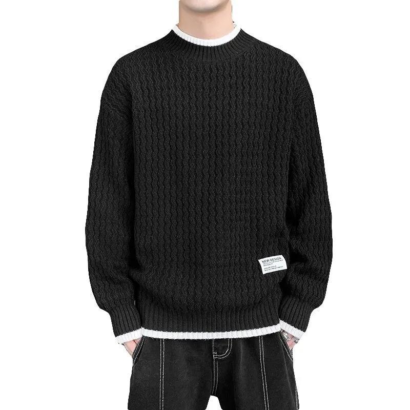Men's High Quality Winter Knitted Sweater Style Pullover Loose and Warm Thick Street Autumn Sweater 2026 New