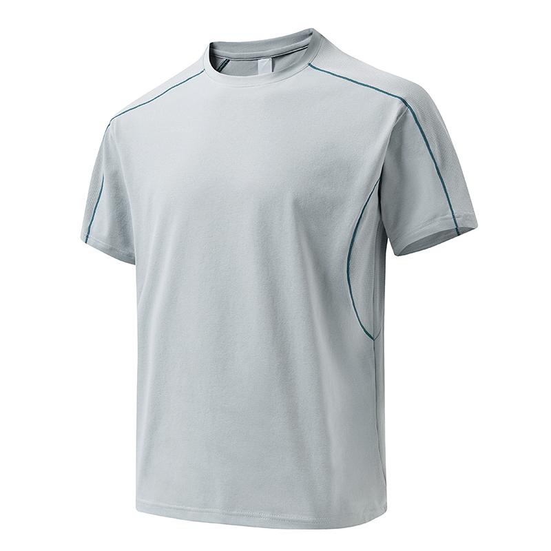 T-shirt Estiva Uomo Versatile Casual Larga Semplice Traspirante a Maniche Corte